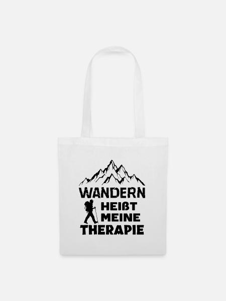 Bergwanderung Wanderung Wanderer Wandern Statement - Stoffbeutel - Weiß