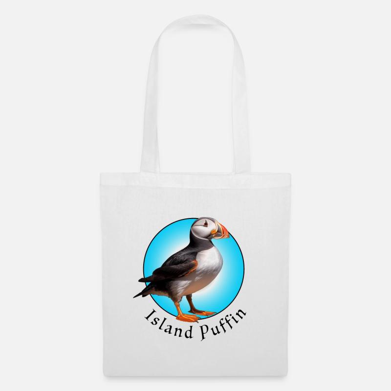 Island Puffin - Stoffbeutel - Weiß