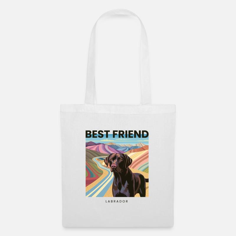 Bester Freund Labrador - Stoffbeutel - Weiß