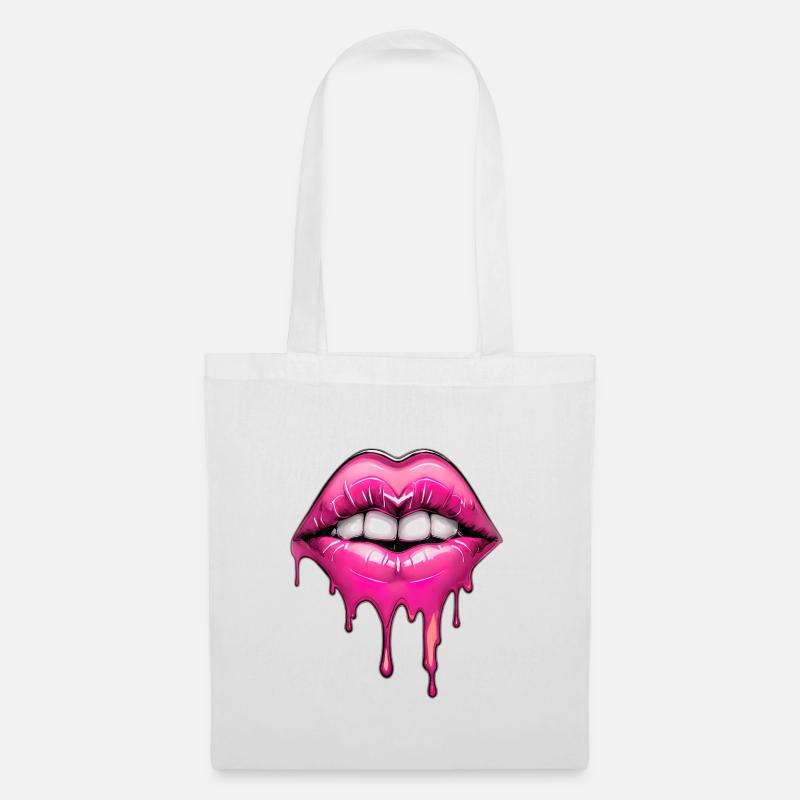 Lips - Tote Bag - white