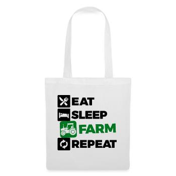 Motor Vehicle Tractor Statement Arable Farming Organic Farmer - Tote Bag - white - Front