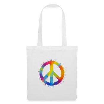 Rainbow Peace - Tote Bag - white - Front