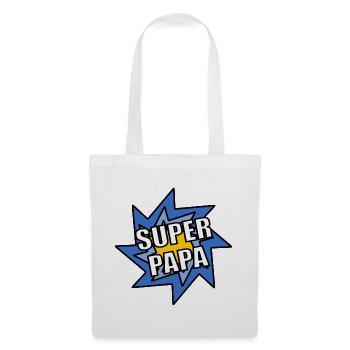 FÊTE DES PÈRES. BONNE FÊTE PAPA. PAPA. BONNE FÊTE - Sac en tissu - blanc - Devant