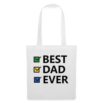 Best dad ever - Tote Bag - white - Front