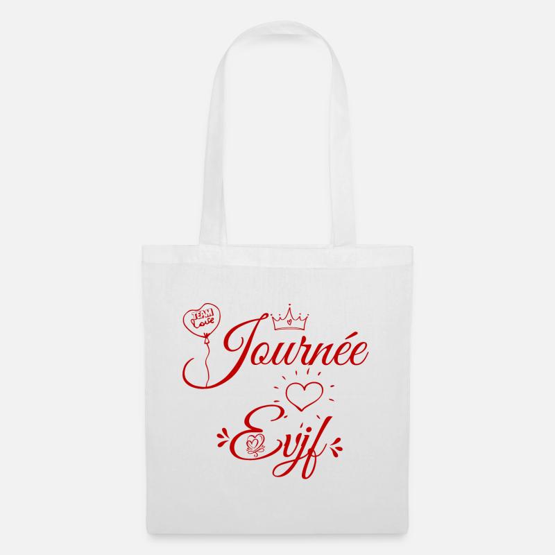 EVJF - Team Future Mariée. Enterrement célibataire - Sac en tissu - blanc