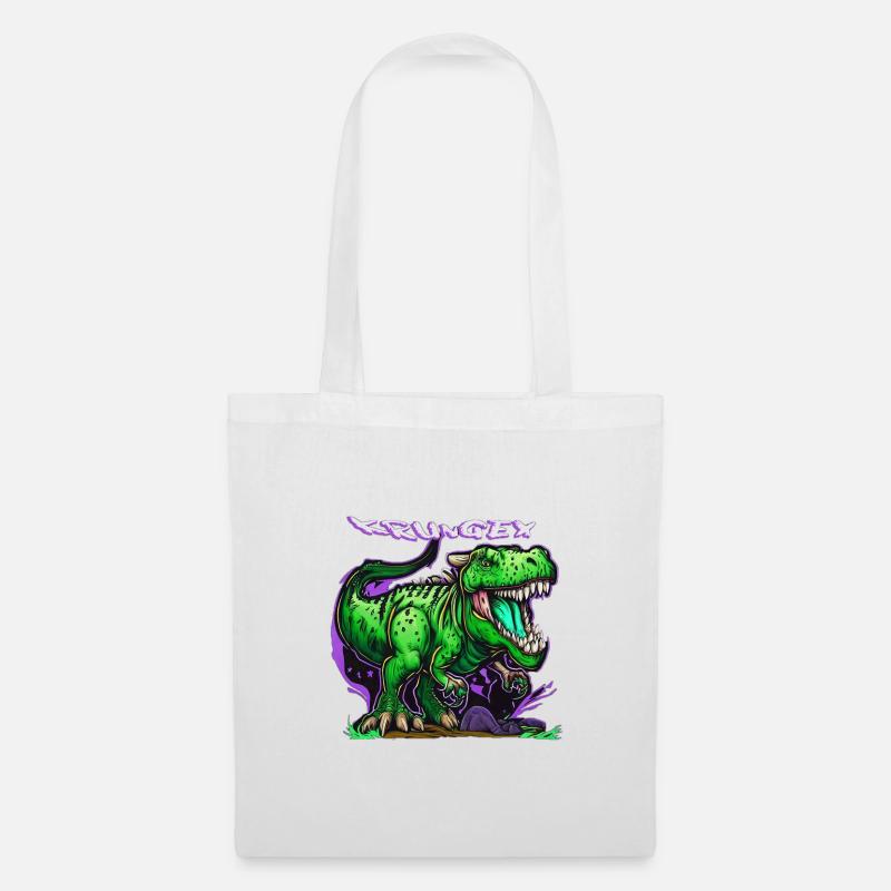 Dinosaurier - Stoffbeutel - Weiß