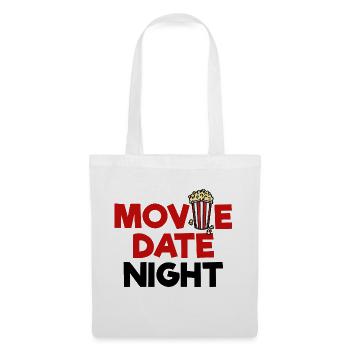Films Popcorn Déclaration Soirée cinéma Cinéma Films de nuit - Sac en tissu - blanc - Devant