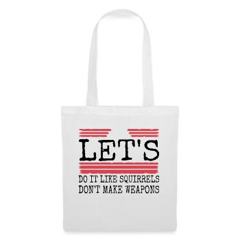 Sensibilisation au cadeau d’anniversaire des mammifères - Sac en tissu - blanc - Devant