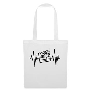 Films, Films, Cineaste, Soirée cinéma, Télévision, Séries - Sac en tissu - blanc - Devant
