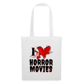 I Love Movie Statement Movies Heart Cinema Series - Sac en tissu - blanc - Devant