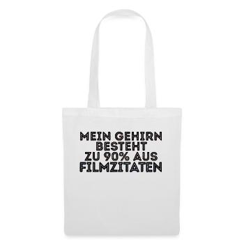 Filmabend Filme Movies Statement Streaming Serien - Stoffbeutel - Weiß - Vorne