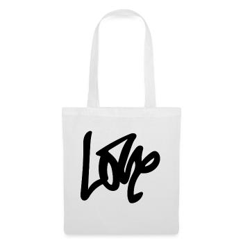 AMOUR - Sac en tissu - blanc - Devant