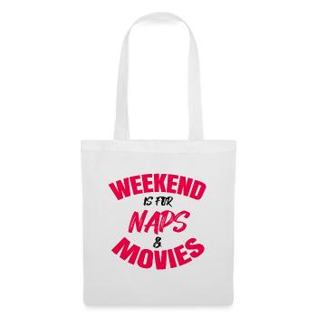 Movie Night Streaming Cineast Movies Statement - Stoffbeutel - Weiß - Vorne