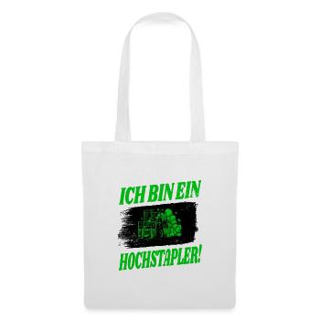 Gabelstapler Design - Stoffbeutel - Weiß - Vorne