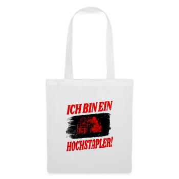 Gabelstapler Design - Stoffbeutel - Weiß - Vorne
