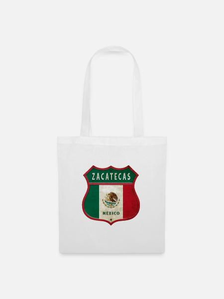 Zacatecas Mexiko Wappen Design - Stoffbeutel - Weiß