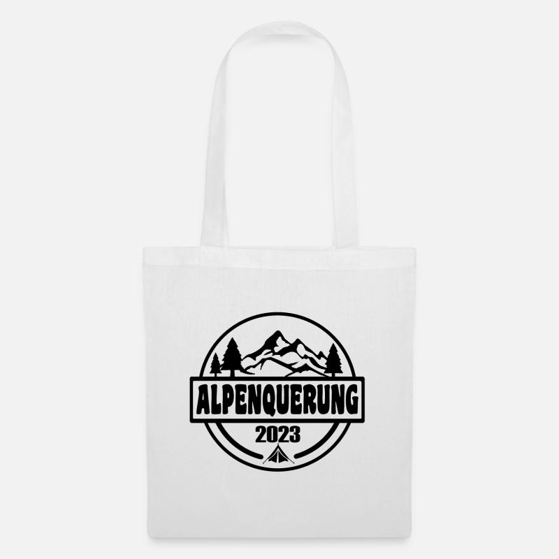 Alpenquerung 2023 - Stoffbeutel - Weiß