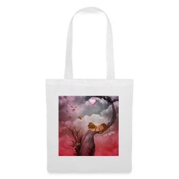Cute sleeping fairy baby. - Tote Bag - white - Front