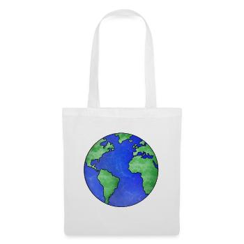 Unser Planet die Erde - Stoffbeutel - Weiß - Vorne
