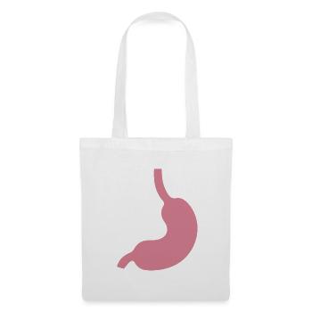 Magen Stomach Icon - Stoffbeutel - Weiß - Vorne