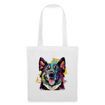 Schäferhund - Stoffbeutel - Weiß - Vorne