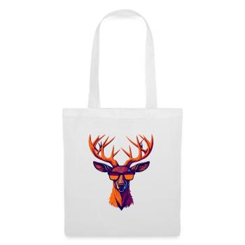 Retro Deer Revolt - Tote Bag - white - Front