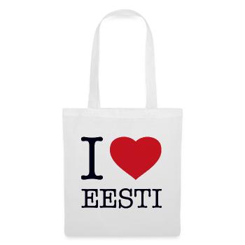 I LOVE ESTONIA - Tote Bag - white - Front
