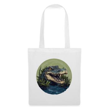 Crocodile - Sac en tissu - blanc - Devant
