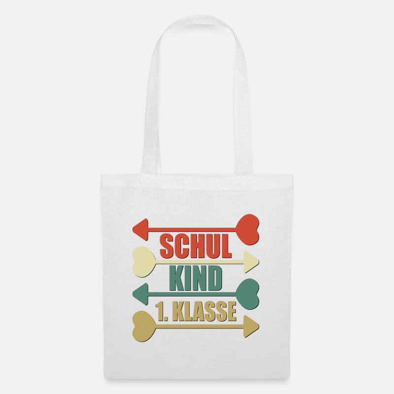 SCHULKIND 1. KLASSE - Stoffbeutel - Weiß