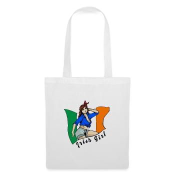 Irish girl flag design - Tote Bag - white - Front
