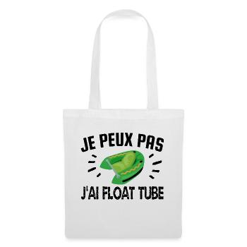 je peux pas j'ai float tube - Sac en tissu - blanc - Devant