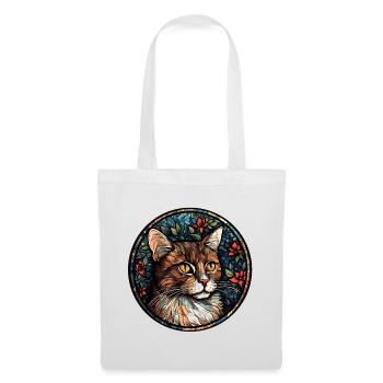 American Wirehair Cat Breed Watercolor Glass - Tote Bag - white - Front