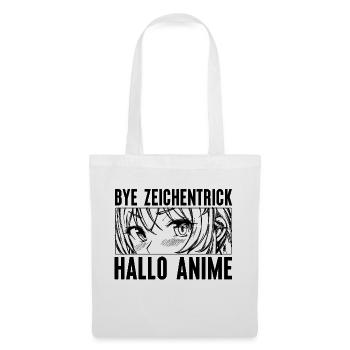 Zeichentrick Manga Comic Anime Trickfilm Japan - Stoffbeutel - Weiß - Vorne