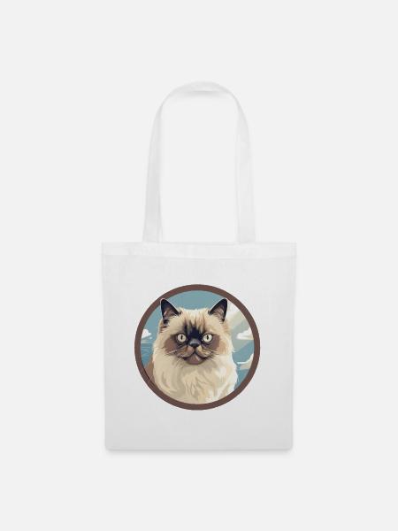 Himalayan cat - Stoffbeutel - Weiß