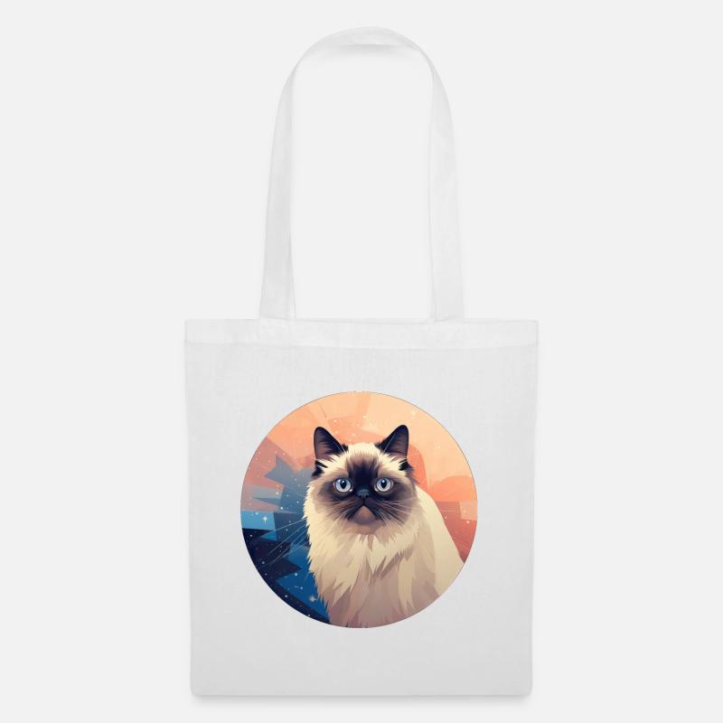 Himalayan cat - Stoffbeutel - Weiß