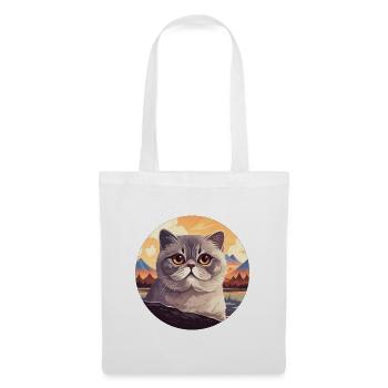 Scottish fold-eared cat - Tote Bag - white - Front