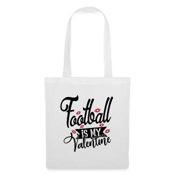 Football Is My Valentine - American Football - Stoffbeutel - Weiß - Vorne