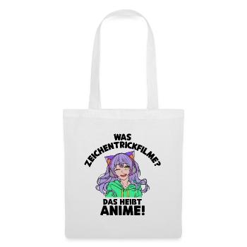Anime Statement Zeichentrick Animation Comic Manga - Stoffbeutel - Weiß - Vorne