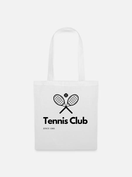 Tennis Club - Tennisball - Sport - Stoffbeutel - Weiß