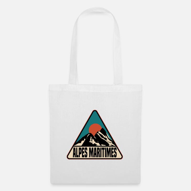 Alpes Maritimes - Stoffbeutel - Weiß