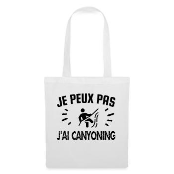je peux pas j'ai canyoning - Sac en tissu - blanc - Devant