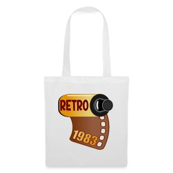 RETRO GEBURTSTAG 1983 FOTOGRAFIEREN - Stoffbeutel - Weiß - Vorne