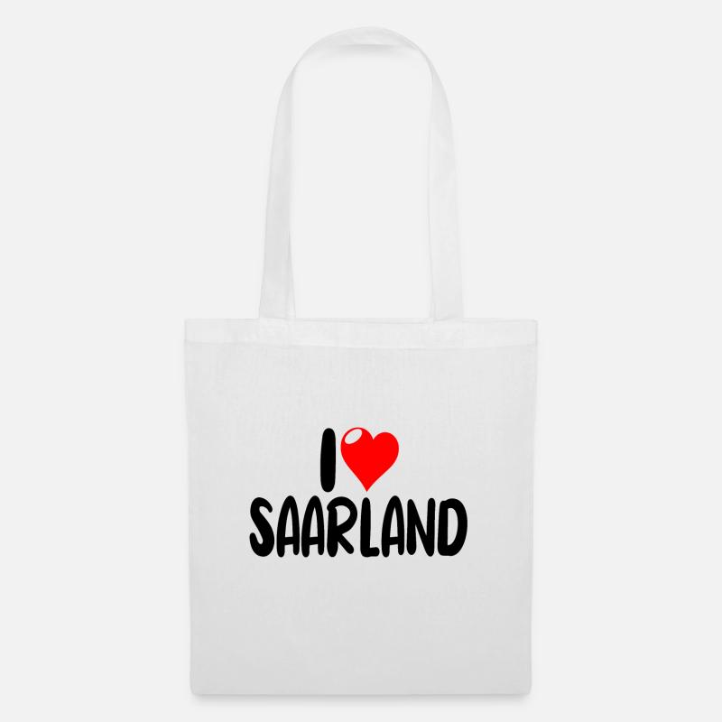Saarland - Stoffbeutel - Weiß