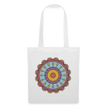 Cute Funky Hippie Boho Flower - Tote Bag - white - Front