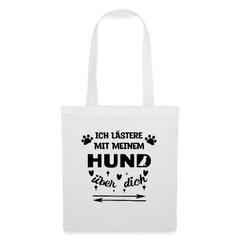 Haustiere Hund Statement Lieblingstier Knuddeltier - Stoffbeutel - Weiß - Vorne