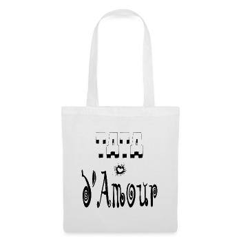 Tata Amour Cœur Tante - Sac en tissu - blanc - Devant