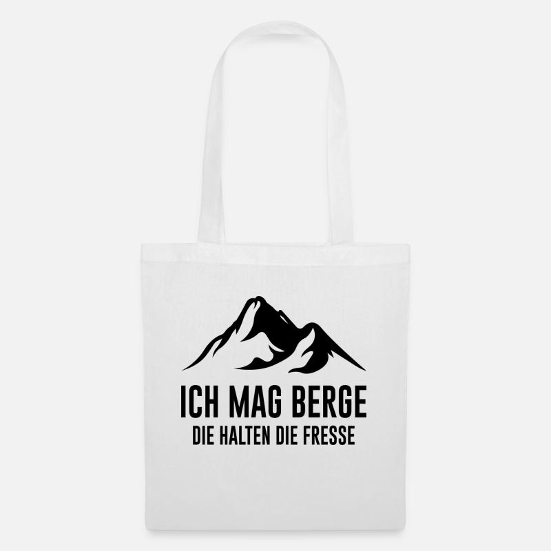Berg Coole Sprüche Bergsport - Stoffbeutel - Weiß