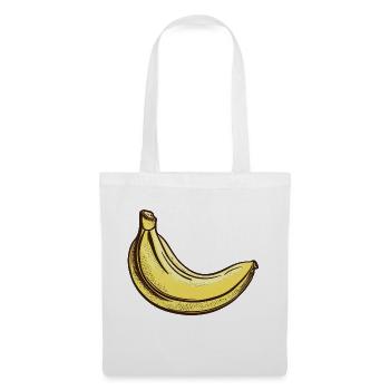 Illustration banane - Sac en tissu - blanc - Devant