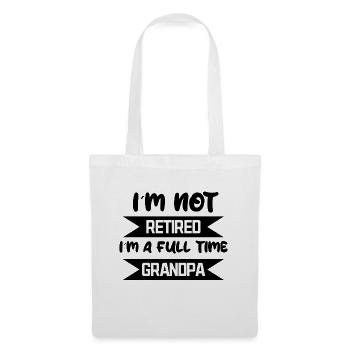 Déclaration de retraite Retraité de la profession de carrière senior - Sac en tissu - blanc - Devant