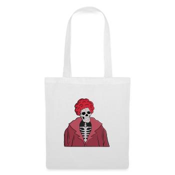 Crâne élégant - Sac en tissu - blanc - Devant